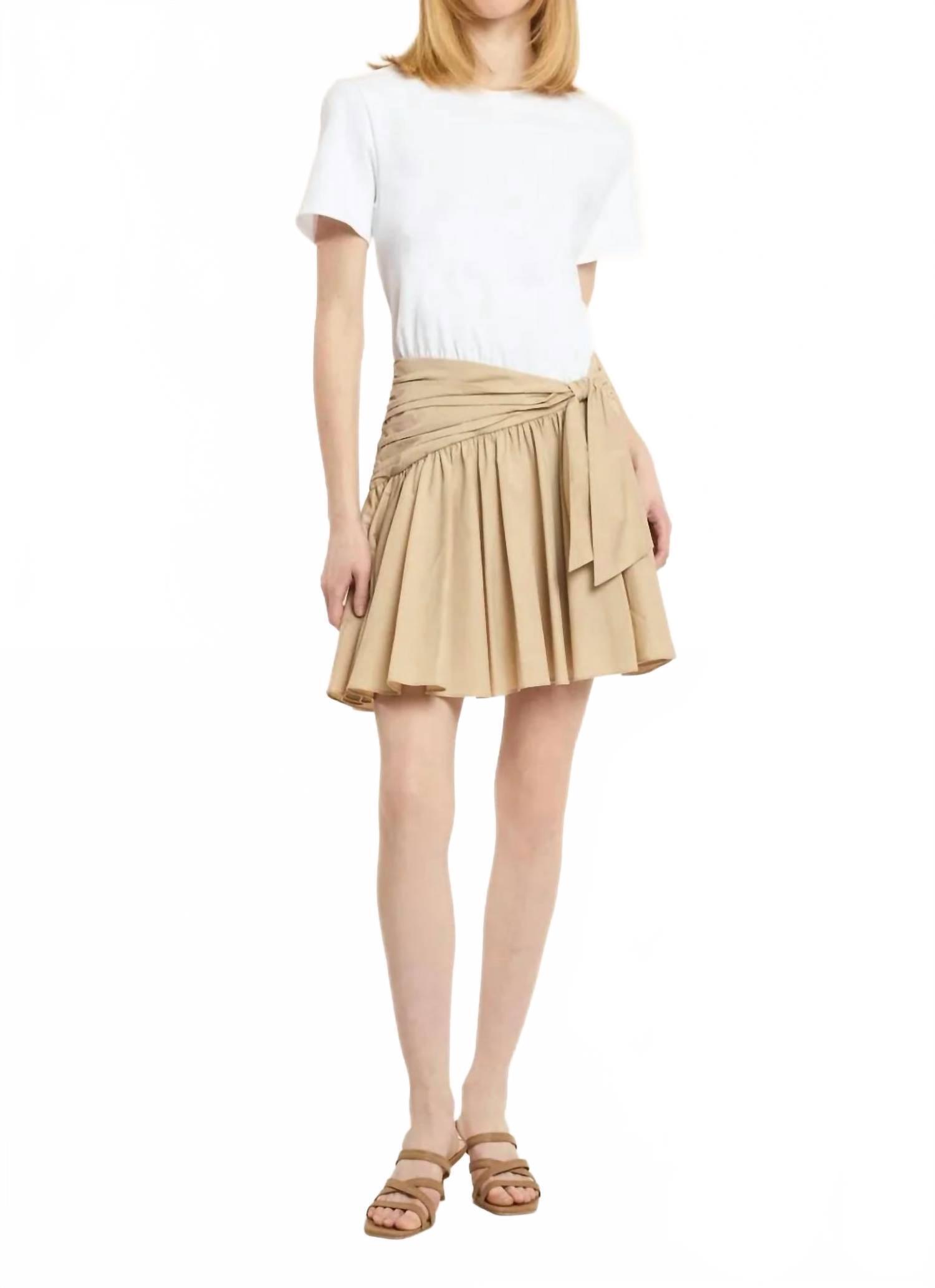 New Cinq A Sept Leslie Mini Dress In White/Khaki